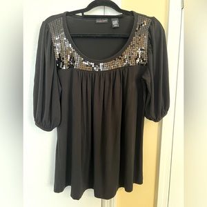 Black sparkly top